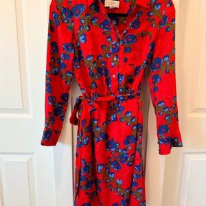 J. Crew Collection new with tags A-line
Shirtdress In Lattice Floral Long Sleeve